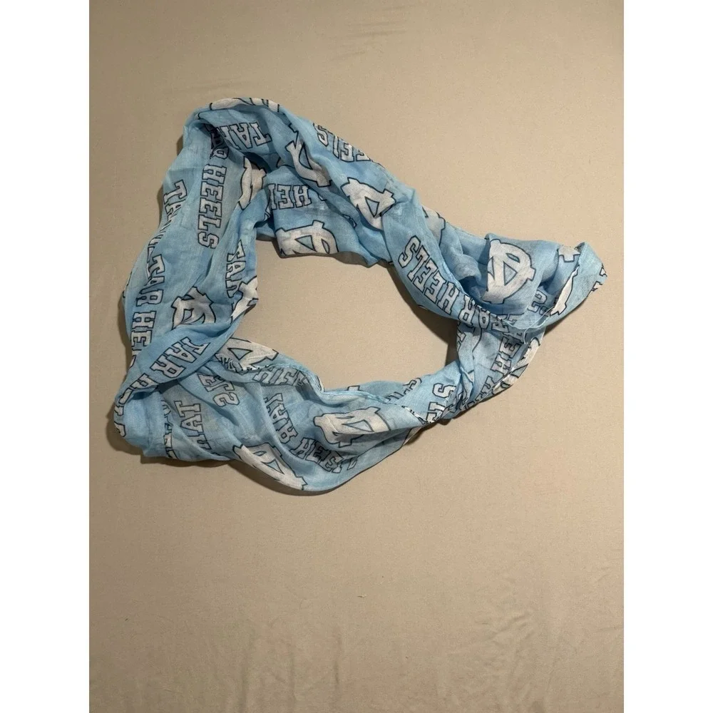 NCAA North Carolina Tarheels‎ sheer blue scarf unisex, winter, fashion